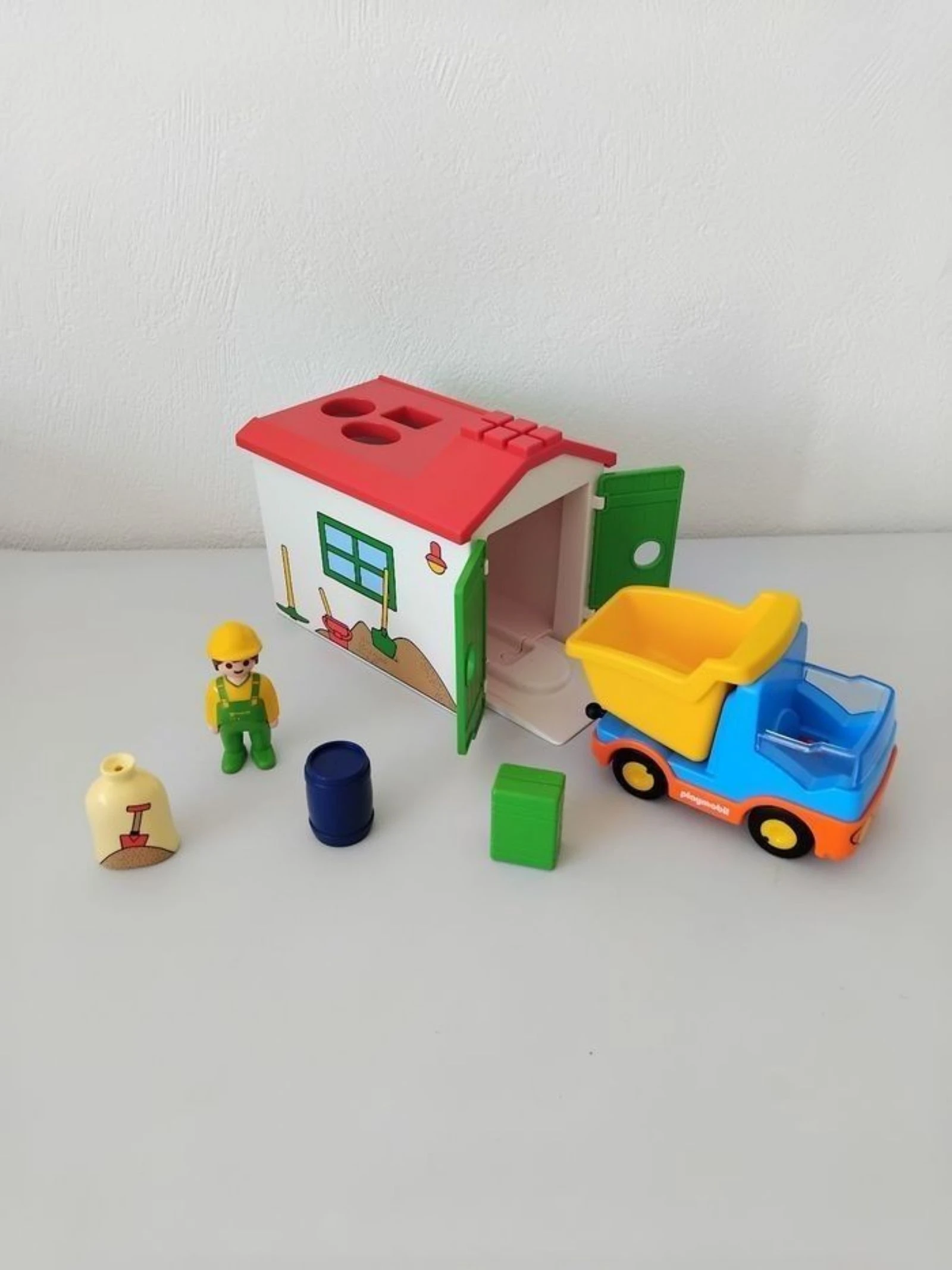 Playmobil 123 Garage et Camion Chantier Junior